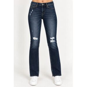 Vervet Haylie Jeans Womens 25 Dark Wash Straight Leg Stretch Denim NWT Ret